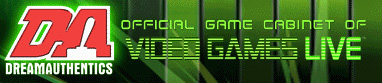 DreamAuthentics Official Game Cabinet of Video Games Live