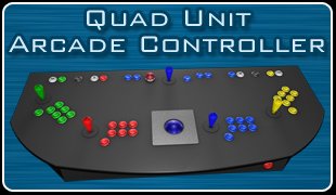 Retro Arcades Quad Arcade Control Panel